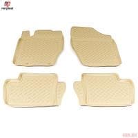 Коврики салона Norplast для Citroen C4 (2004-2010) бежевые № NPL-Po-14-14-B