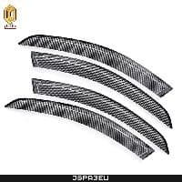 Дефлекторы окон шелкография карбон серебро для Nissan Juke (2011-2019) № 2010031007068