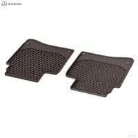 Коврики салона задние оригинальные для Mercedes S-Class (W222) (2013-2020) Long коричневые № A22268077058U51