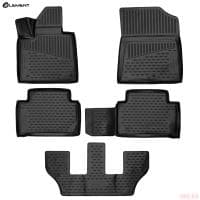 Коврики 3D салона для Kia Sorento (2020-2025) 7 мест, 5 шт. № ELEMENT3DA59061210