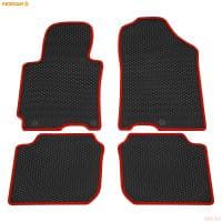 Коврики салона EVA резиновые для Hyundai Elantra (2011-2016) с красным кантом № 9020015204