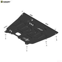 Защита двигателя и КПП для GAC GS8 (2023-2025) № 77802