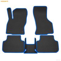 Коврики салона EVA cоты резиновые для Volkswagen Jetta (2020-2025) с синим кантом № 9135010303