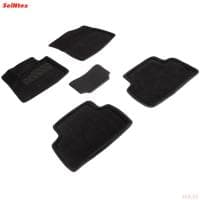 Коврики салона 3D текстильные для Kia Sorento (2020-2025) 5 мест № 95066