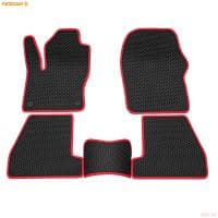 Коврики салона Rezkon EVA резиновые для Ford Focus 3 (2011-2018) с красным кантом № 9016010204