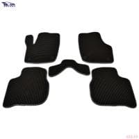 Коврики салона EVA для Volkswagen Polo (2020-2025) с серым кантом № TAS2D-1701.01.04