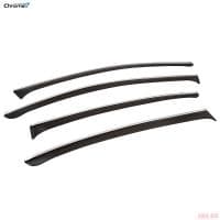 Дефлекторы окон Chromex для Kia Rio седан (2017-2023) с хромированным молдингом № CHROMEX.63020