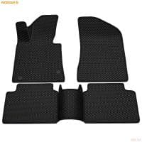 Коврики салона 3D EVA ромб резиновые для Kia K5 (2020-2025) с черным кантом № 9221065101