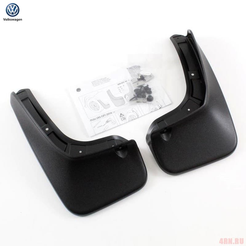 Брызговики задние оригинальные для Volkswagen Polo хэтчбек 3дв., 5 дв. (2015-2017) № 6R0075101B