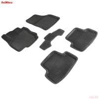 Коврики салона Eva 3D "соты" для Skoda Karoq (2018-2025) № 95437