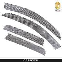 Дефлекторы окон шелкография черные хром для Renault Arkana (2019-2025) № 2010030514789CHR