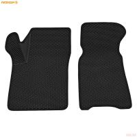 Коврики салона передние 3D EVA Ромб резиновые для Lada (ВАЗ) Niva Travel (2020-2025) с черным кантом № 9539040101