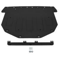 Защита двигателя и КПП для Land Rover Range Rover Evoque (2018-2025) без крепежа, черная № 3.3130.1