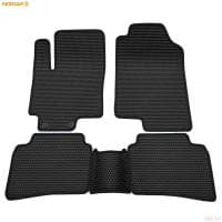 Коврики салона Rezkon EVA cоты резиновые для Kia Rio (2017-2023) с черным кантом № 9121020301