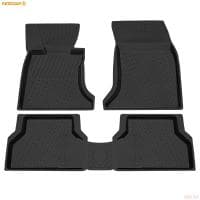 Коврики салона Rezkon резиновые для BMW 5-Серия (2003-2010) № 1010010100