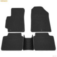 Коврики салона Rezkon EVA резиновые для Hyundai Elantra (2016-2020) с серым кантом № 9020015402