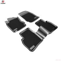 Коврики салона комбинированные для Nissan Note (2005-2013) № NPL-Po-61-31-CM