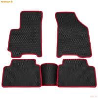 Коврики салона EVA резиновые для Chevrolet Lacetti (2004-2013) с красным кантом № 9012025104