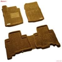 Коврики салона Satori Liner 3D Basic текстильные бежевые для Toyota Land Cruiser Prado 150 (2014-2025) № SI 02-00255