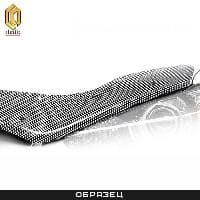 Дефлектор капота CA Plastic шелкография "карбон" серебро для Toyota Hilux (2015-2025) № 2010011011580