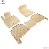Коврики салона Norplast бежевые для Toyota Land Cruiser 200 5/7 мест (2007-2012) № NPA11-C88-500-B