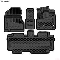 Коврики салона 3D для Honda Freed (2019-2024) правый руль, 7 мест. № ELEMENT3DA68630210k