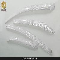 Дефлекторы окон CA Plastic серия "Art" белые Clips для Kia Rio седан (2015-2016) № 2010031411094CPS