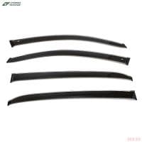 Дефлекторы окон для Kia Rio хэтчбек X-Line (2017-2023) с хромированным молдингом № K15117CR