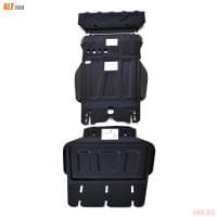 Защита картера и радиатора для Mitsubishi L200 (2015-2023) 2 части № ALF.14.08st