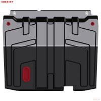 Защита двигателя и КПП для Lada (ВАЗ) Калина (2011-2013) № 27.2460