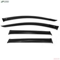 Дефлекторы боковых окон Renault Duster (2017-2020)/Dacia Duster (2017-2023) широкие, с хромированным молдингом № RE14717CR