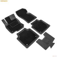 Коврики салона Rezkon Transformer резиновые для Skoda Kodiaq (2017-2024) № 3030030100