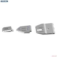 Комплект защиты картера, КПП, топливного бака и редуктора для Hyundai Tucson (2021-2025) № K333.2390.1