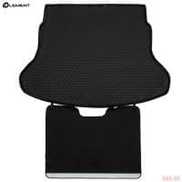 Коврик в багажник с функцией защиты бампера Econom для Kia Rio cедан (2017-2023) № ELEMENT.SET.006