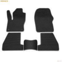 Коврики салона Rezkon EVA резиновые для Ford Focus 3 (2011-2018) с серым кантом № 9016010202