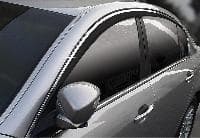 Дефлекторы боковых окон V-Star для Toyota Camry (2011-2017) с хромированным молдингом № CHR10677