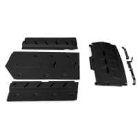 Защита радиатора, КПП и раздаточной коробки для Rolls-Royce Cullinan (2018-2025) черная, 4 части № K333.2503.1