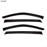 Дефлекторы окон Chromex для Kia Sorento (2020-2025) с хромированным молдингом № CHROMEX.63043