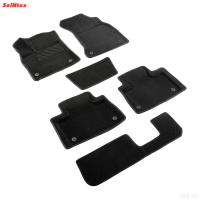 Коврики салона 3D текстильные для HONGQI HS7 (2019-2025) 7 мест. № 99626