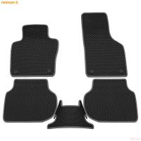 Коврики салона Rezkon EVA cоты резиновые для Volkswagen Jetta (2011-2018) с серым кантом № 9035010202