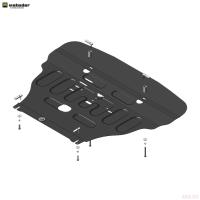 Защита картера и КПП для Hyundai Staria (2022-2025) № 70908