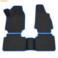 Коврики салона 3D EVA ромб резиновые для Lada (ВАЗ) Niva Legend (2020-2025) с синим кантом № 9239035503