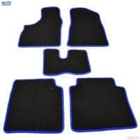 Коврики салона резиновые EVA для Lada (ВАЗ) Нива 2131 соты с синим кантом № EVAS.0746.03