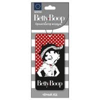 Ароматизатор пропитанный подвесной пластинка Betty Boop черный лед AURAMI BP-201