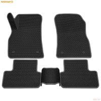 Коврики салона 3D EVA ромб резиновые для Chevrolet Cruze (2009-2015) с серым кантом № 9212020102