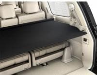 Шторка багажника оригинальная черная с беж. креп. для Toyota Land Cruiser 200 (2015-2019) № 08201-60900-A2