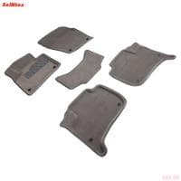 Коврики салона 3D текстильные для Volkswagen Touareg (2010-2018) серые № 84777