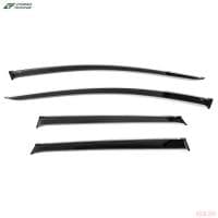 Дефлекторы боковых окон для Nissan Murano (2016-2022) с хромированным молдингом № N16816CR