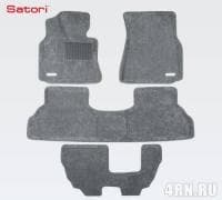 Коврики салона Satori Liner 3D Basic текстильные серые для BMW X5 (E53) (2004-2006) 3 ряда № SI 02-00116