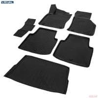 Комплект ковриков салона и багажника для Skoda Superb B8 седан (2015-2024) № K15104003-2